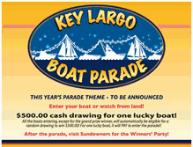 Tablet Screenshot of keylargoboatparade.com